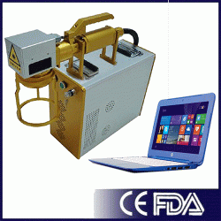 100W MOPA M1 Portable Fiber Laser Marker with lift off head 
