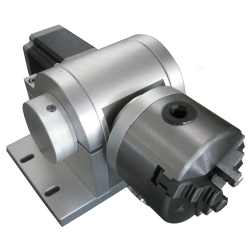 Rotary attachment for laser marking machines